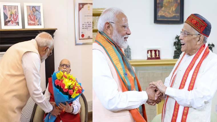 PM Modi meets LK Advani, Murli Manohar Joshi before staking claim to form NDA government