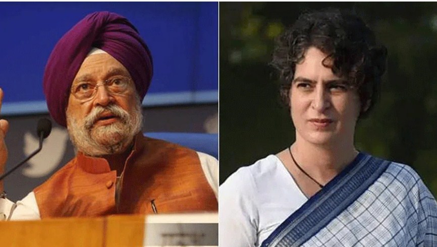 Union Minister Hardeep Singh Puri, Priyanka Gandhi Vadra in Twitter war over bungalow