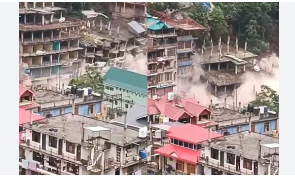 Himachal Pradesh: 8 buildings collapse as landslide hits Kullu