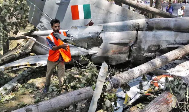 MiG-21 Bison aircraft crashes during take off, Group Captain dies