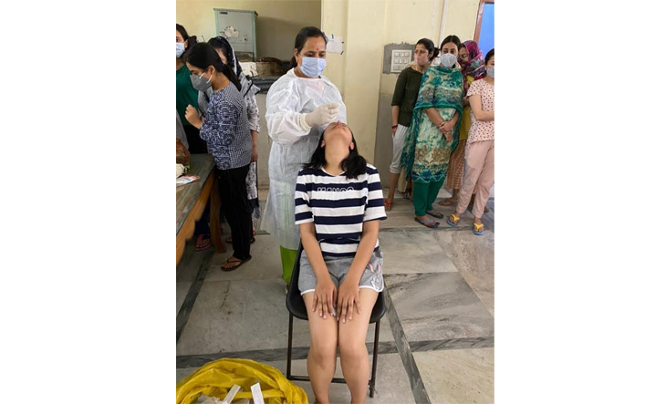 GMC Jammu conducts covid test of staff, students