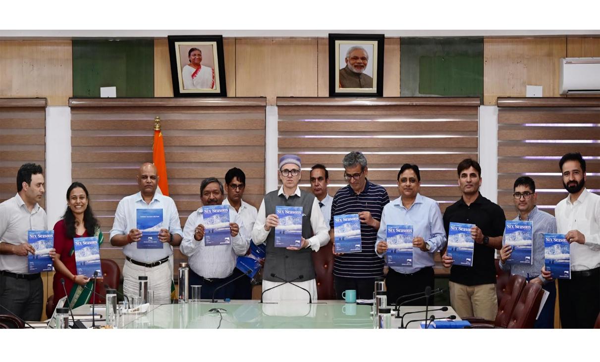 CM unveils ‘Six Seasons‘- Shishur magazine of J&K Tourism Department