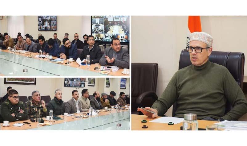 CM Omar Abdullah reviews winter preparedness ahead of predicted snowfall, precipitation in J&K