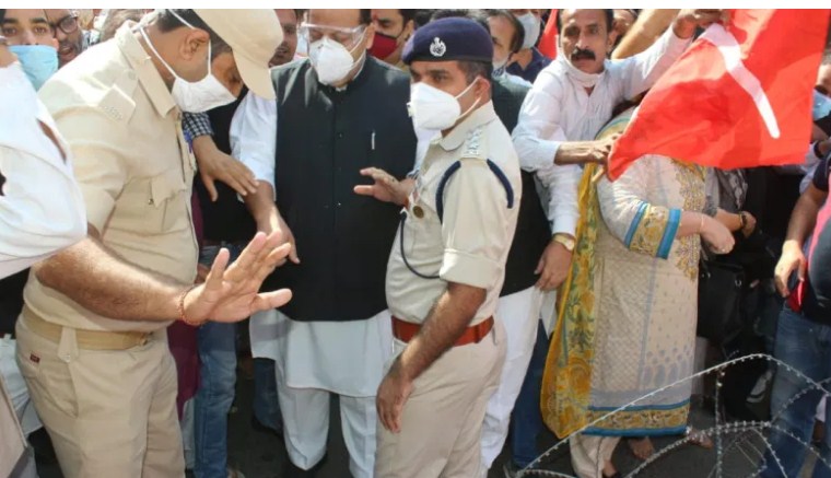 NC protests against new land laws in Jammu
