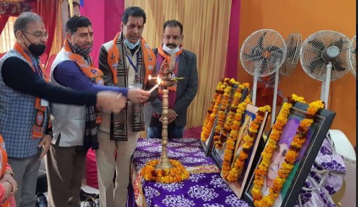 Jugal Kishore,Kavinder inaugurated Prashikshan Abhiyaan of BJP Block Satwari 