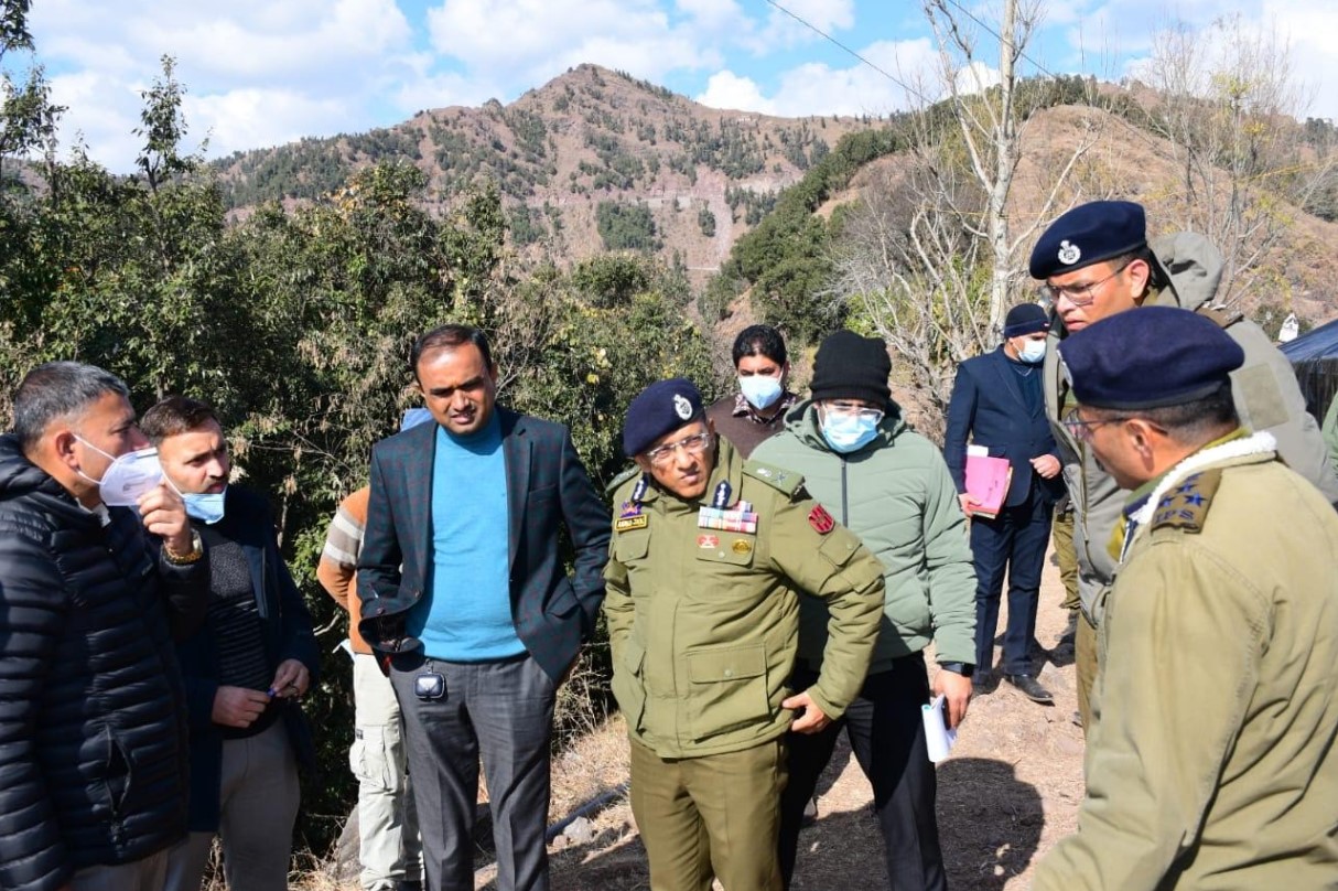 Divisional Commissioner, ADGP visit Badhaal village to review safety measures