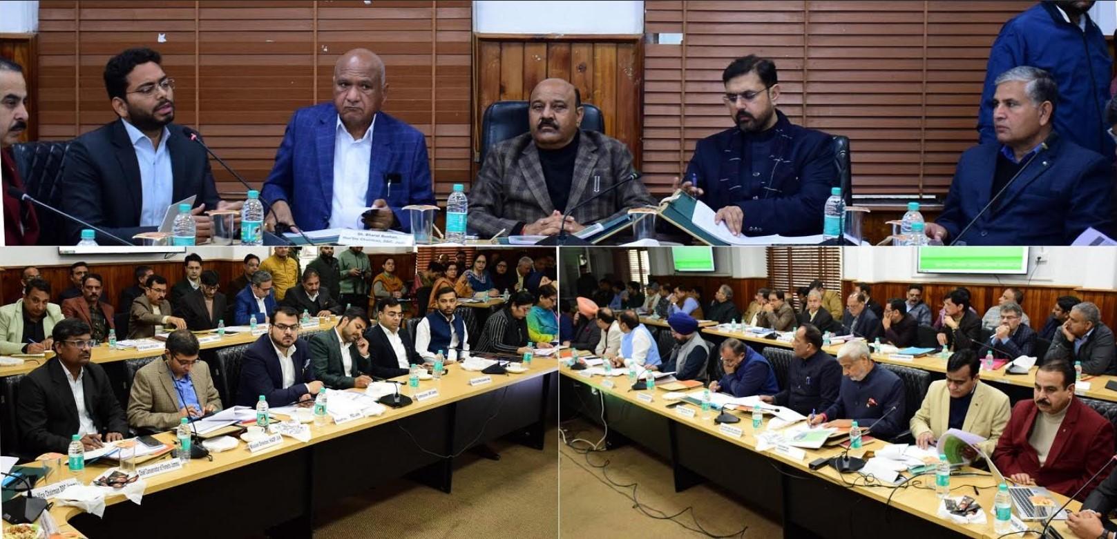 Chairs review meeting, calls for coordination between elected representatives, officers