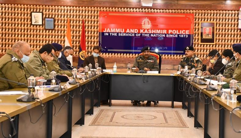 DGP J&K Sh. Dilbag Singh chairs high level security review meet 