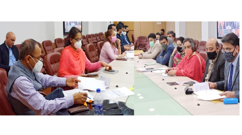 Principal Secretary to Lt Governor, Nitishwar Kumar chairs weekly review meeting