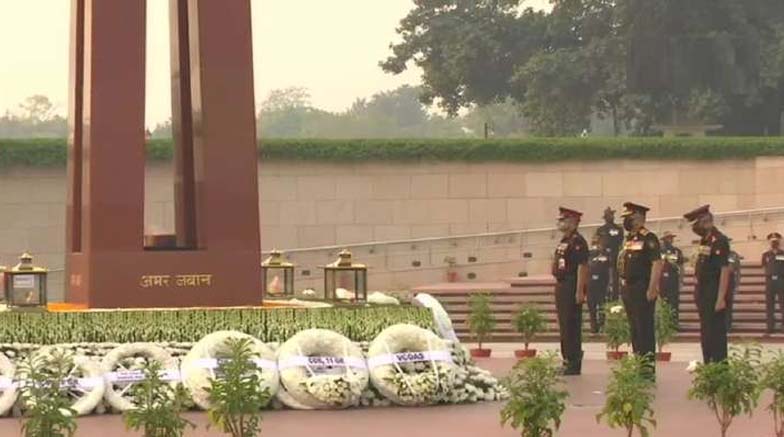Infantry day: CDS, Army Chief pay respects at National War Memorial