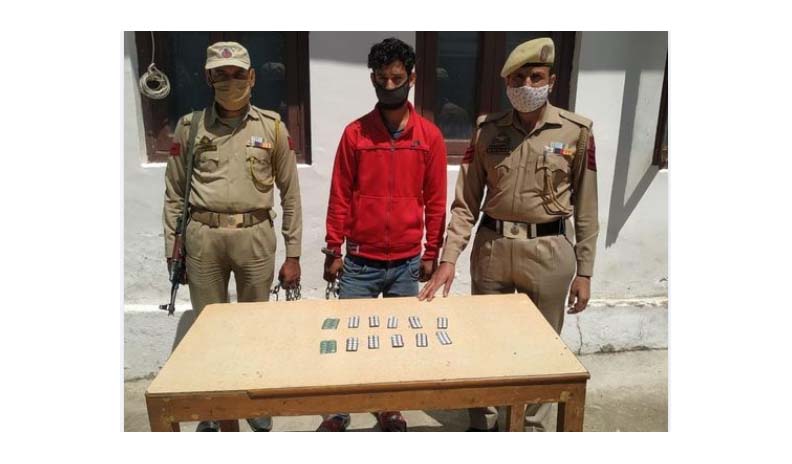 Drug Peddler arrested Psychotropic Substance Recovered KishtwarPolice