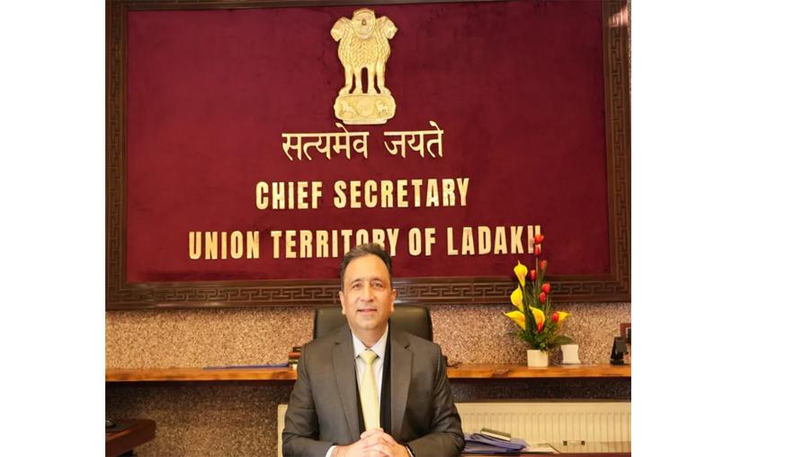 Ashish Kundra assumes charge as Chief Secretary of UT Ladakh