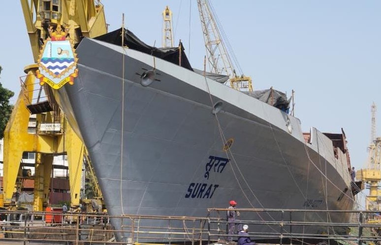 Rajnath Singh launches two indigenous Indian Navy warships in Mumbai