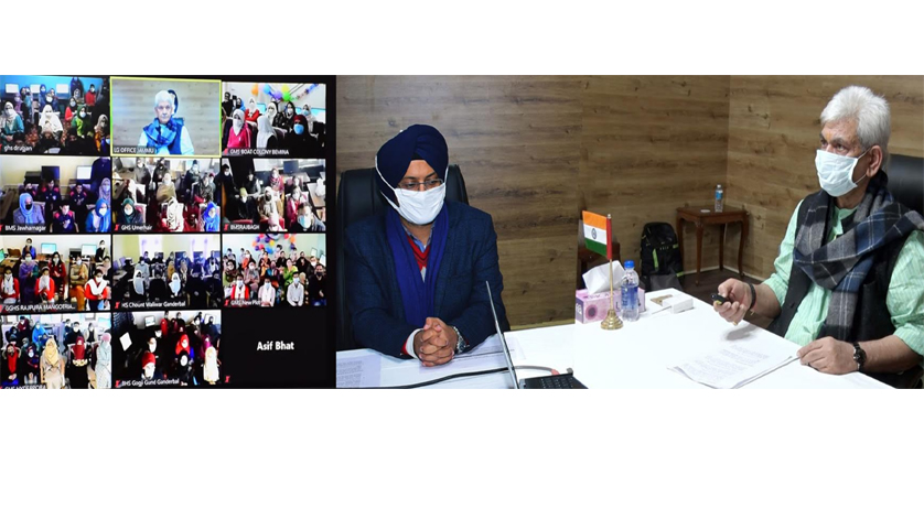Lt Governor e-inaugurates 128 Computer Aided Learning Centres; 200 ICT Labs in schools established under Samagra Shiksha across J&K