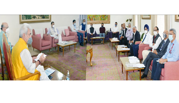Lt Governor takes comprehensive review of the various CVPPPL projects in J&K