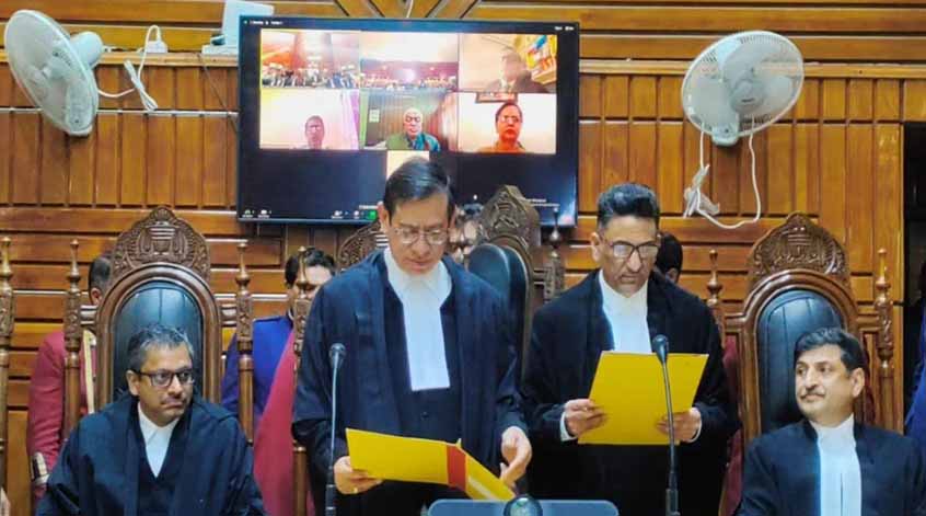 Chief Justice administers oath of office to Justice Mohd. Yousuf Wani
