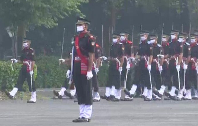 With Face Masks On, Passing Out Parade Held At IMA Dehradun