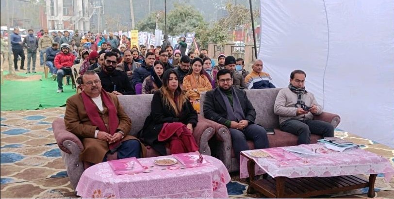 Yasha Mudgal joins Viksit Bharat Sankalp Yatra at Bari Brahmana, Samba