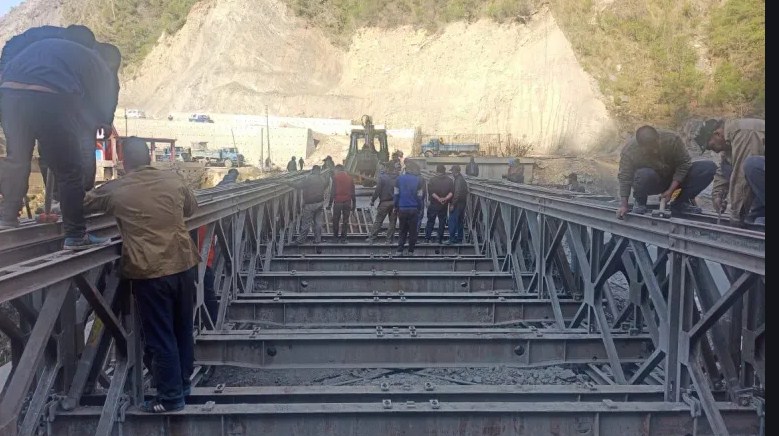 Damaged portion at Kela Morh, Ramban repaired, Bailey Bridge De-launched: NHAI