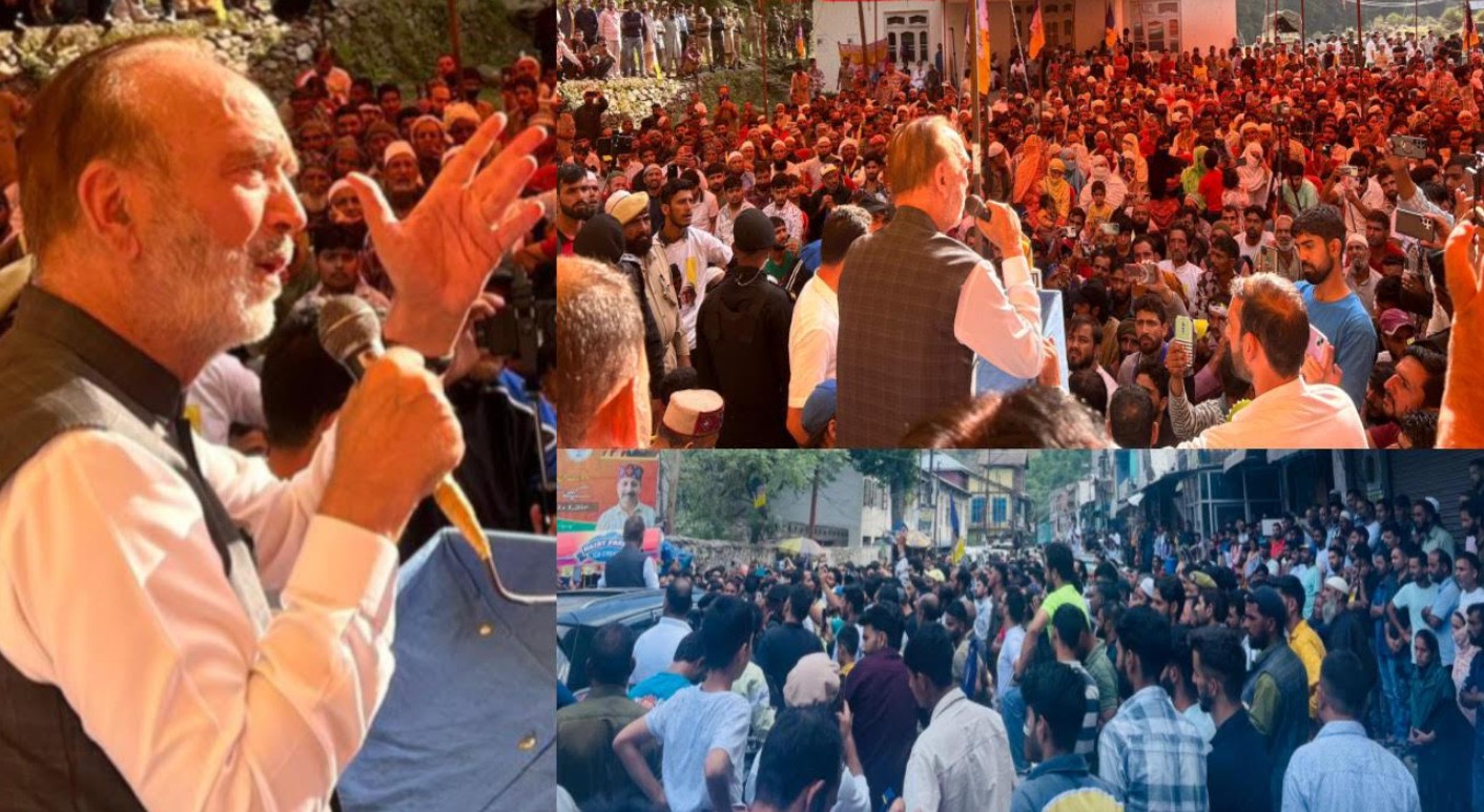 Azad vows to bring developmental revolution to chenab valley