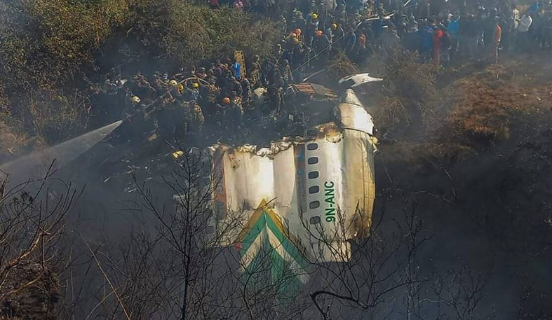 Aircraft with 72 people onboard crashes at Pokhara airport in Nepal, toll rises to 68