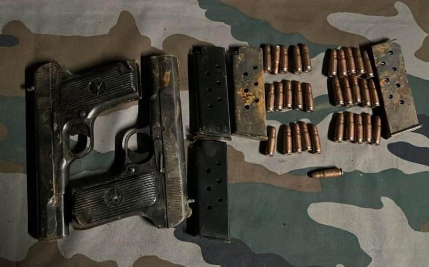 Security forces recover arms and ammunition in Kupwara