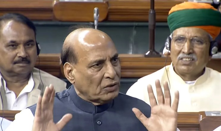Govt ready for discussion on Manipur, says Rajnath Singh as Lok Sabha is adjourned for the day amid uproar