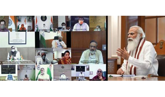Council of Ministers meets to discuss the situation arising out of the second wave of COVID