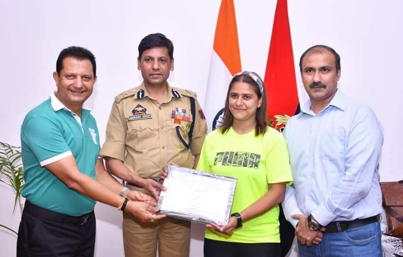 ADGP Jammu Felicitates UT J&K Wushu Sub-Junior  for bringing the laurels for the UT J&K in the  National championship