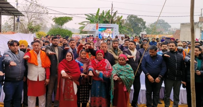 Jugal attended Viksit Bharat sankalp Yatra at MC Gho Manhasan in Marh Assembly Constituency