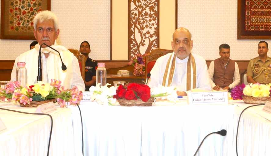 J&K: Amit Shah chairs security review meeting in Srinagar