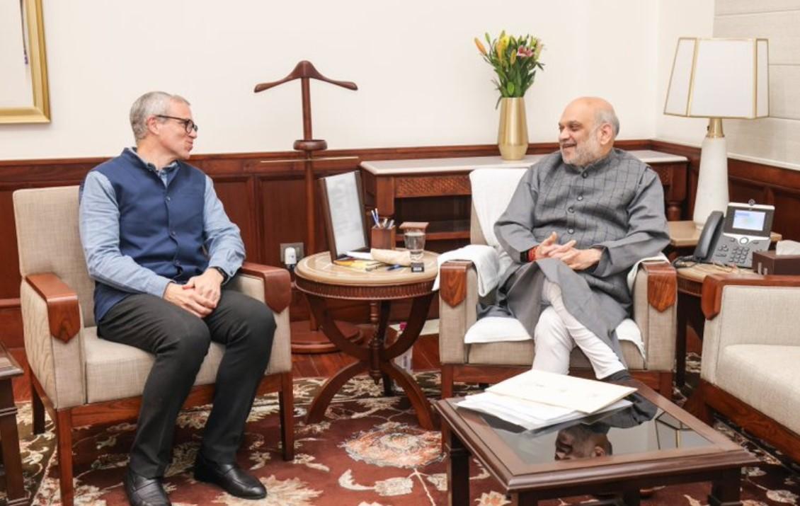 Omar Abdullah meets Amit Shah in Delhi, discusses J&K statehood, governance matters