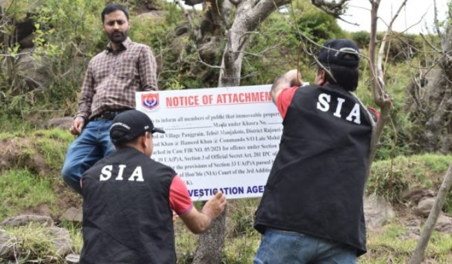 SIA attaches property of absconding LeT Terrorist in J&K’s Rajouri