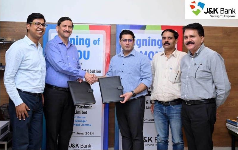 JPDCL signs MoU with JK Bank to digitalise electricity bill payment 