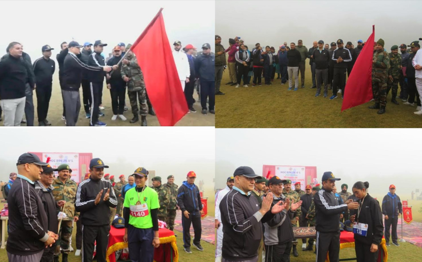 Div Com flags off NCC Jammu's 75th anniversary marathon run