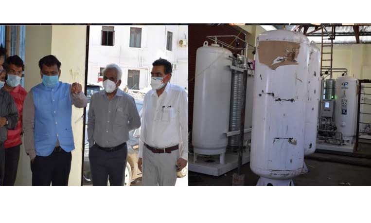 750 LPM Oxygen Generation Plant being soon commissioned in GMC Doda