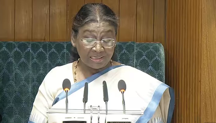 Kashmir elections befitting reply to Forces of unrest: President Murmu In Parliament