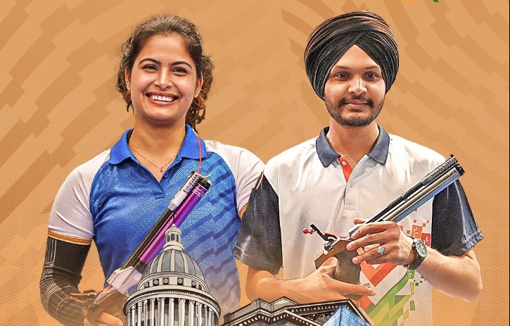 Manu Bhaker-Sarabjot Singh Duo Secures second Bronze Medal for India at Paris Olympics 2024