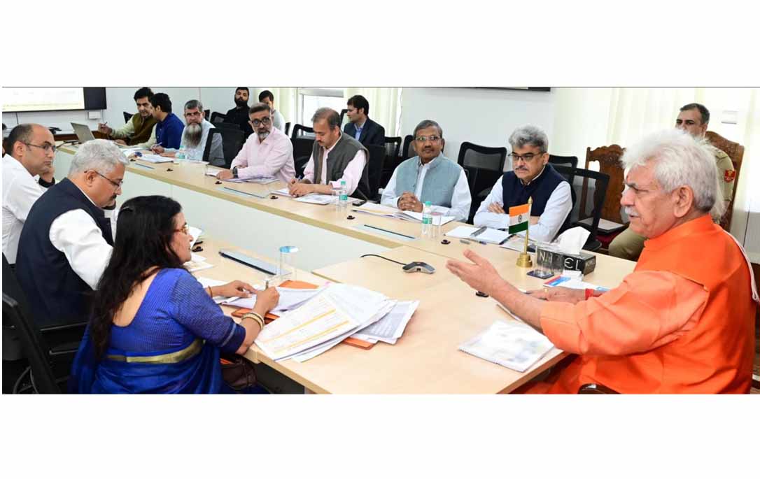 Lt Governor chairs a meeting to review functioning of Hospitality & Protocol Department
