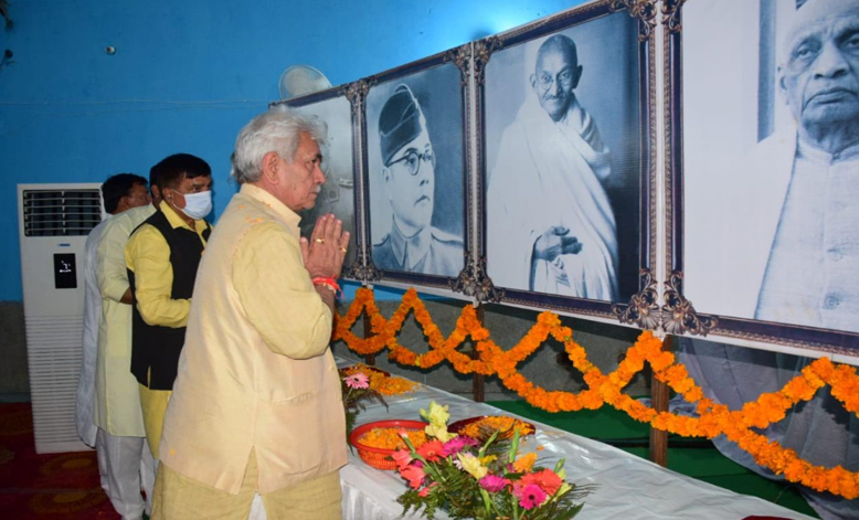 Lt Governor pays tributes to Dr. Syama Prasad Mookerjee in Kathua