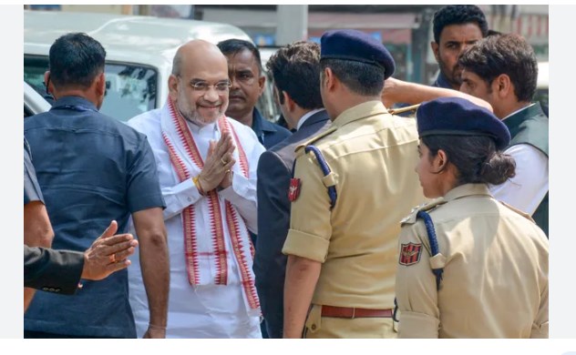 Amit Shah lays foundation stone of ‘Balidaan Stambh’ in Srinagar
