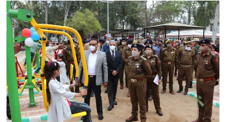 DGP J&K inaugurates Open Air Green Gym at Police Housing Colony Channi Himmat