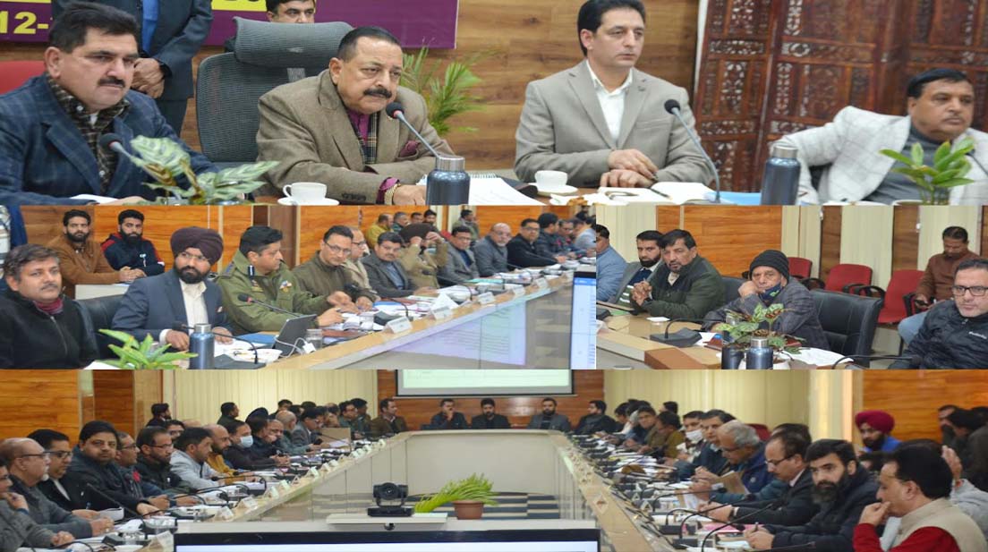 Dr Jitendra Singh chairs DISHA meeting; reviews progress on development projects in Doda