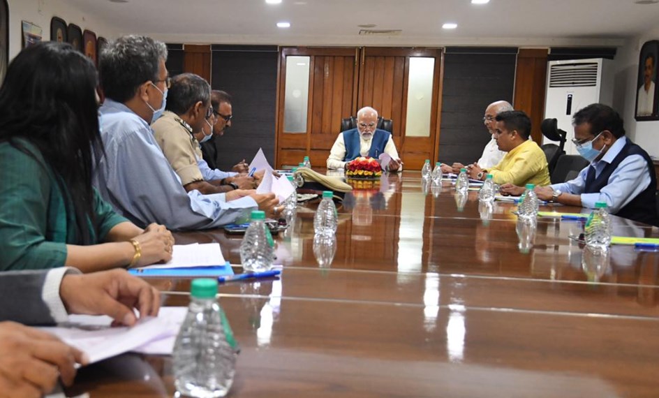 PM chairs high level meeting to review situation in Morbi