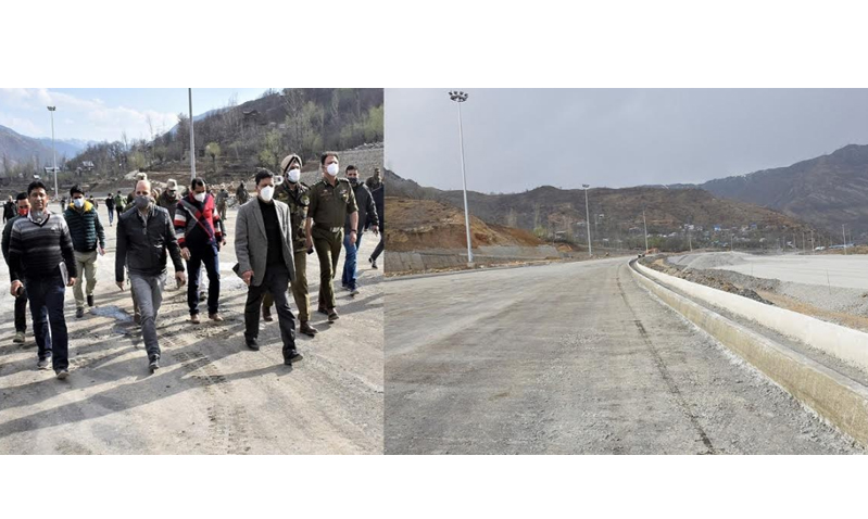 Div Com inspects pace of work on NH-44, arrangements for Shri Amarnath Ji Yatra-2021