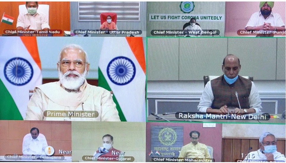 PM Narendra Modi interacts with CMs of ten states, reviews COVID-19 situation in India
