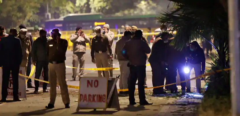 'Blast near Israeli embassy in Delhi being investigated as an attempted terrorist attack'; all airports and govt buildings on alert