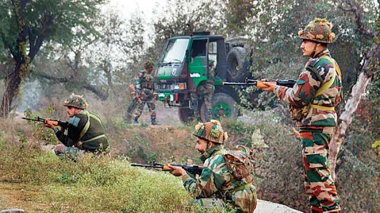 JCO succumbs to injuries after being fired upon by Terrorists, Encounter underway 