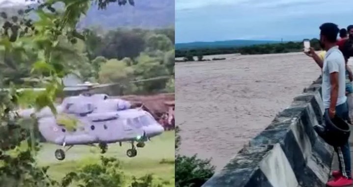 J&K: IAF Rescues 7 People Trapped In Flash Floods In Ujh River Of Kathua