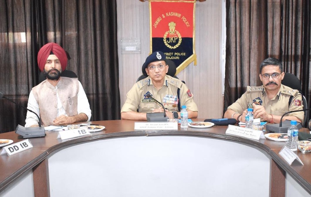 ADGP Jammu Zone reviews security preparedness for upcoming Lok Sabha elections in Rajouri district